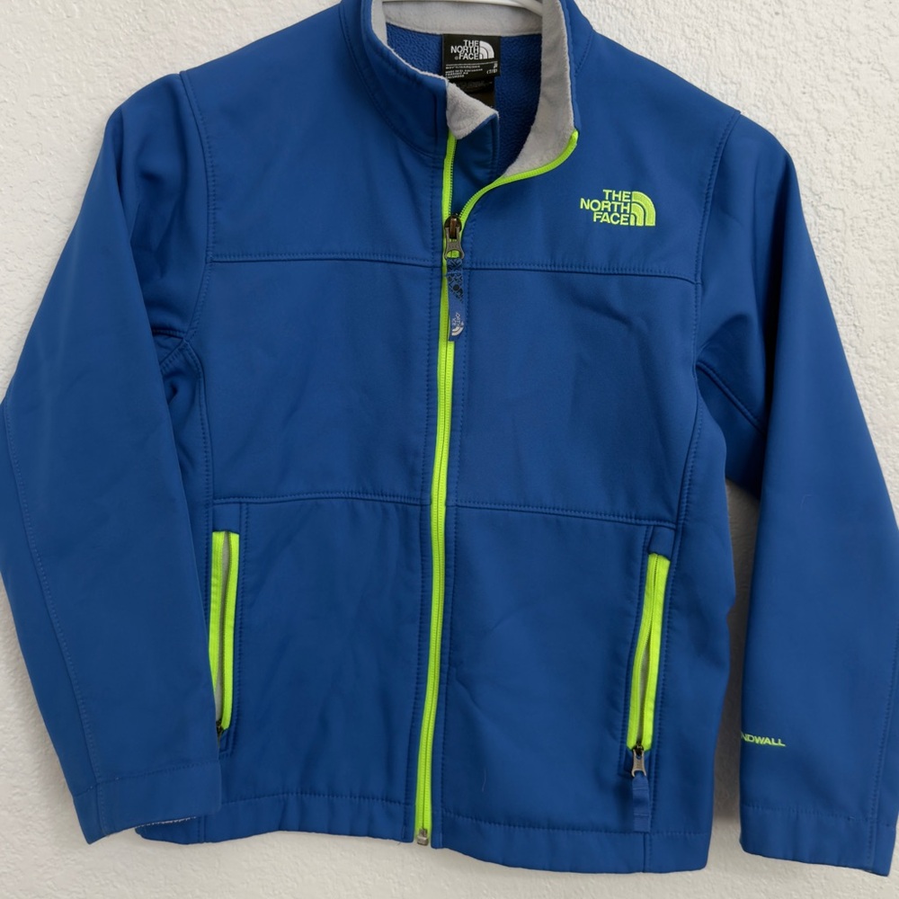 The North Face Royal Blue Jacket with Lime Accents